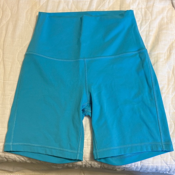 lululemon align sky blue Bike Shorts - Picture 1 of 3